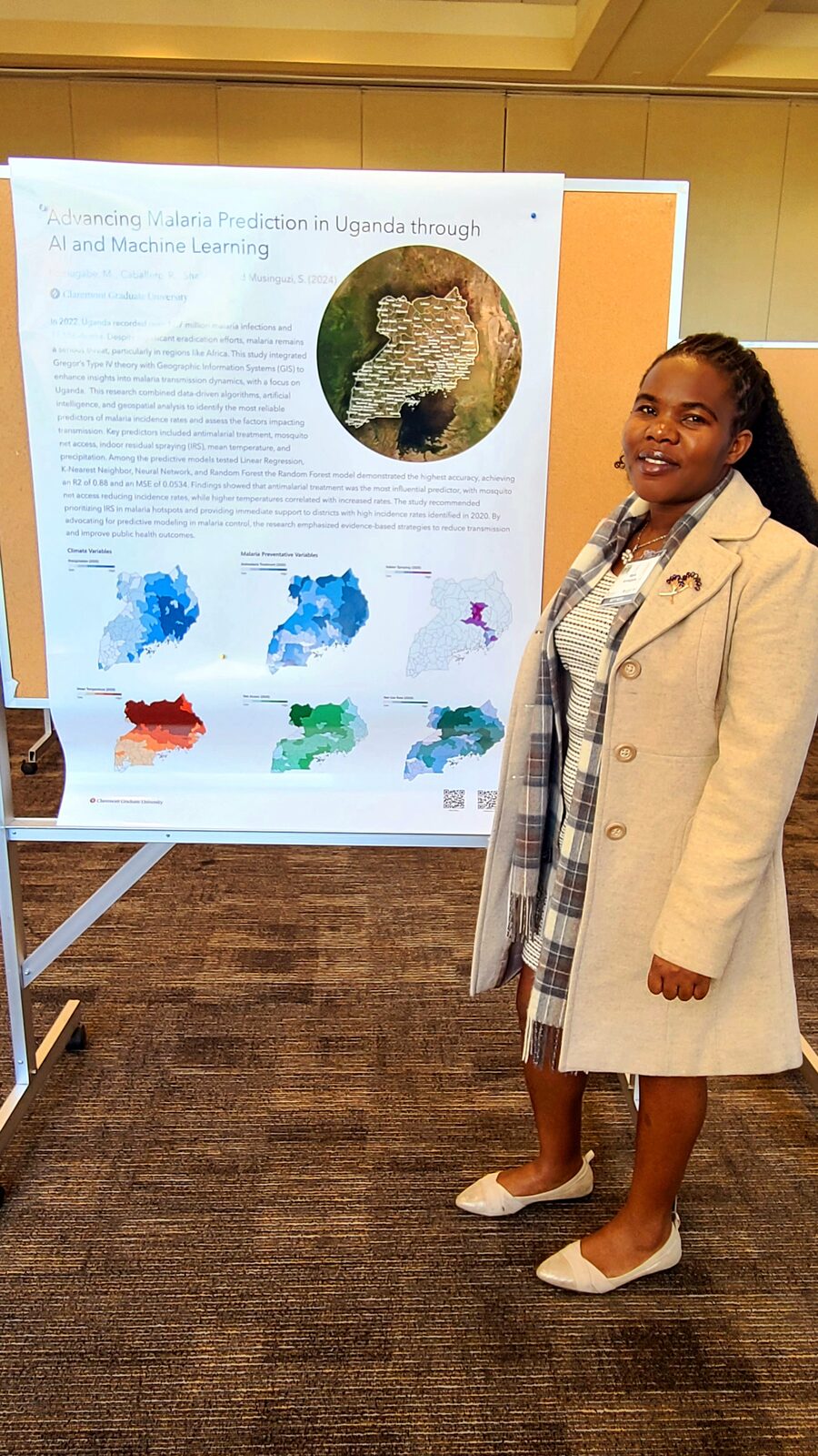 Maria at the 10th Future of Malaria Research Symposium at Johns Hopkins, November 2024.