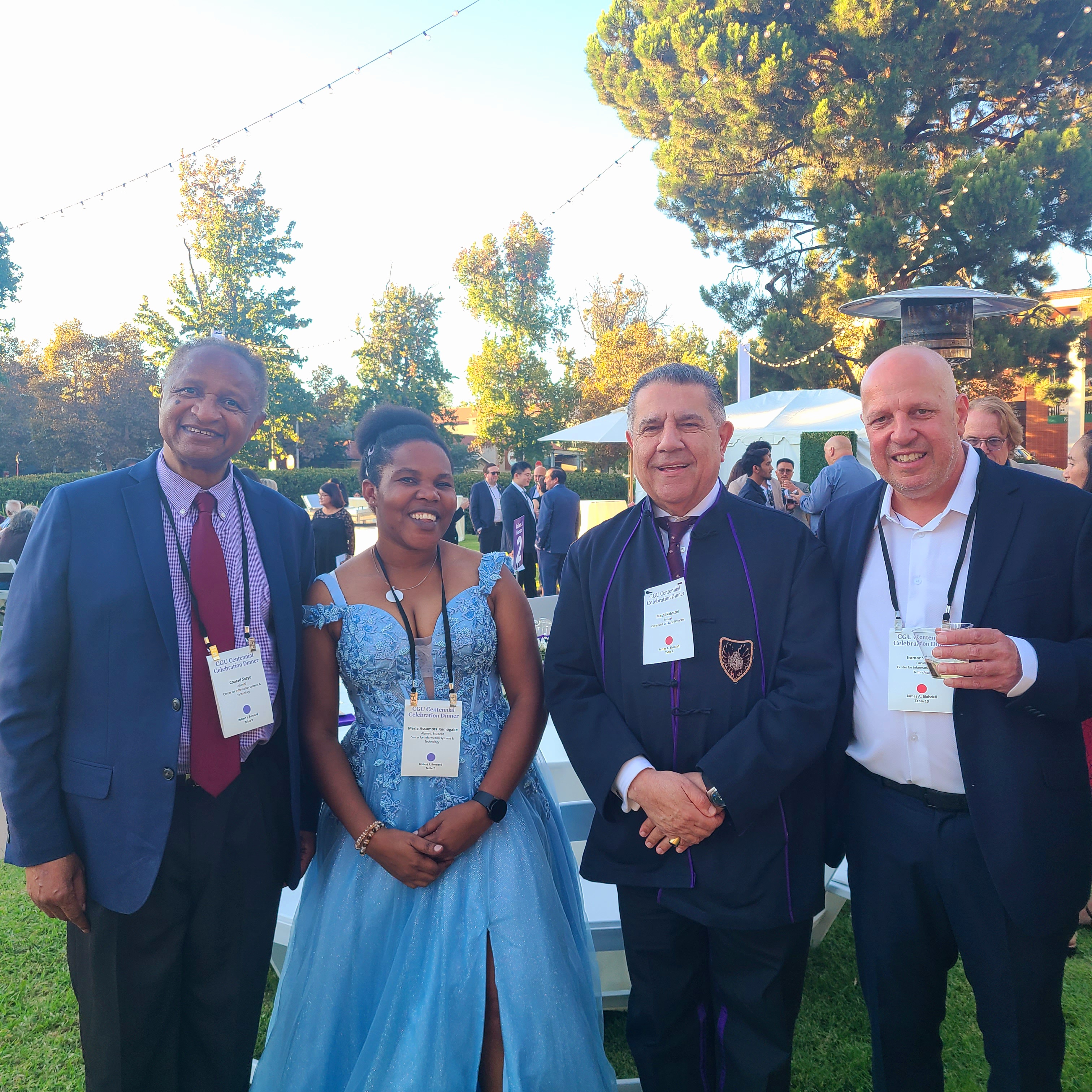 Maria attending Claremont Graduate University’s Centennial Celebration, marking 100 years of the university, October 2025.